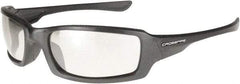 CrossFire - Indoor/Outdoor Lenses, Framed Safety Glasses - Scratch Resistant, Gray Frame, Size Universal, Wrap Around - Benchmark Tooling