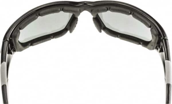 CrossFire - Indoor/Outdoor Lenses, Framed Safety Glasses - Anti-Fog, Gray Frame, Size Universal, Wrap Around - Benchmark Tooling