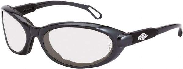 CrossFire - Indoor/Outdoor Lenses, Framed Safety Glasses - Anti-Fog, Gray Frame, Size Universal, Wrap Around - Benchmark Tooling