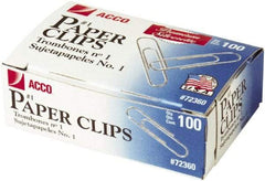 ACCO - 1-3/8" Wide Paper Fastener - Silver - Benchmark Tooling