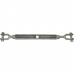 CM - 15,200 Lb Load Limit, 1-1/4" Thread Diam, 18" Take Up, Forged Steel Turnbuckle Body Turnbuckle - Benchmark Tooling