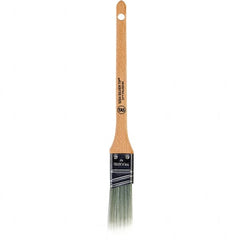 Wooster Brush - 1" Angled Polyester Sash Brush - 2-3/16" Bristle Length, 6-5/8" Wood Handle - Benchmark Tooling
