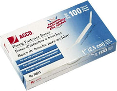 ACCO - 100 Piece Paper File Fasteners - 5-1/2" Long - Benchmark Tooling