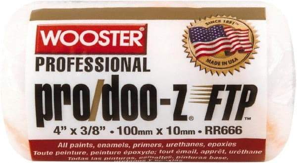 Wooster Brush - 3/8" Nap, 4" Wide Paint Roller - Medium Texture, Woven - Benchmark Tooling