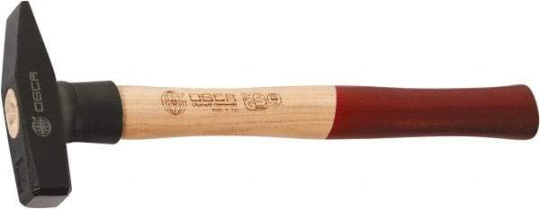Osca - Machinist's Double Face Hammer - 12" OAL, 12" Long Wood Handle, 0.89" Face Diam - Benchmark Tooling