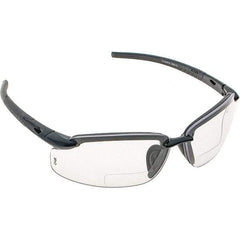 CrossFire - +1.5, Clear Lenses, Scratch Resistant, Frameless Magnifying Safety Glasses - UV Protection - Benchmark Tooling