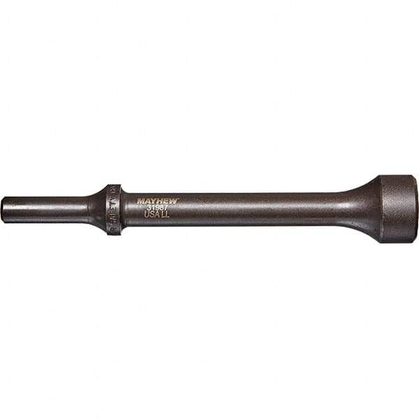 Mayhew - 1" Head Width, 6" OAL, Pneumatic Hammer - Round Drive, Round Shank, Steel - Benchmark Tooling