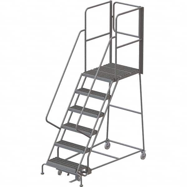 TRI-ARC - Rolling & Wall Mounted Ladders & Platforms Type: Rolling Warehouse Ladder Style: Rolling Platform Ladder - Benchmark Tooling