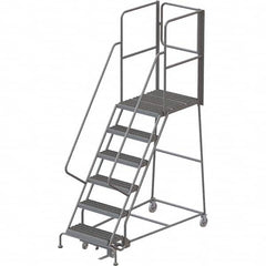 TRI-ARC - Rolling & Wall Mounted Ladders & Platforms Type: Rolling Warehouse Ladder Style: Rolling Platform Ladder - Benchmark Tooling