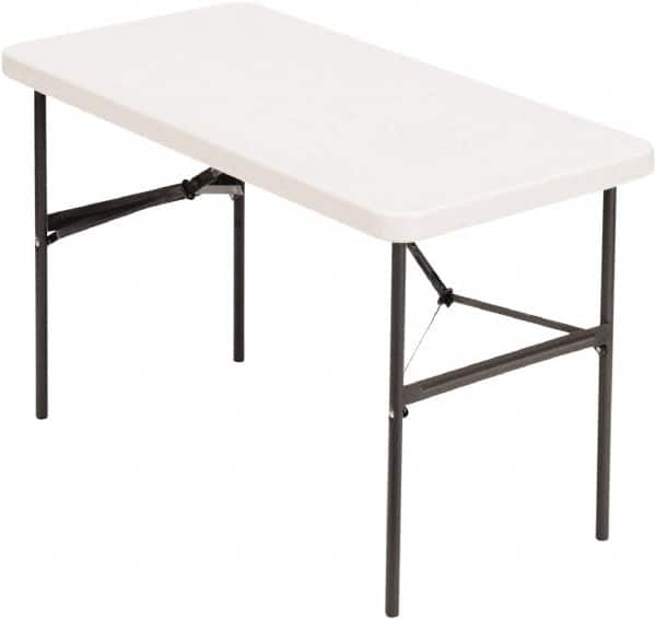 ALERA - 24" Long x 48" Wide x 29" High, Folding Table - Platinum - Benchmark Tooling