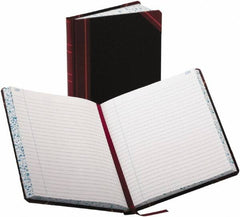 Boorum & Pease - 300 Sheet, 7-5/8 x 9-5/8", Record/Account Book - Black & Red - Benchmark Tooling