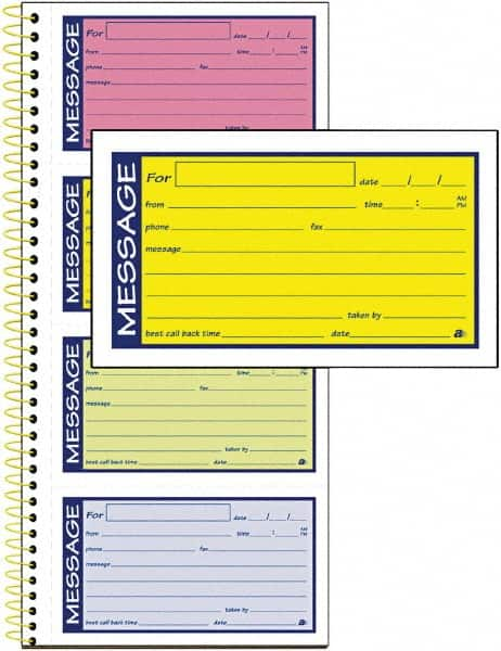 AT-A-GLANCE - 200 Sheet, 5-1/4 x 11", Call Book - Lime - Benchmark Tooling