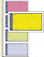 AT-A-GLANCE - 200 Sheet, 5-1/4 x 11", Call Book - Lime - Benchmark Tooling