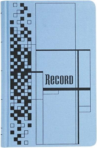 Adams Business Forms - 500 Sheet, 7-5/8 x 12-1/8", Record/Account Book - Blue - Benchmark Tooling