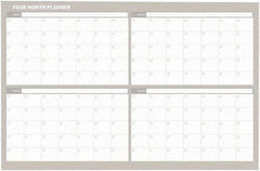 MasterVision - 36 x 48", Wall Calendar - White - Benchmark Tooling