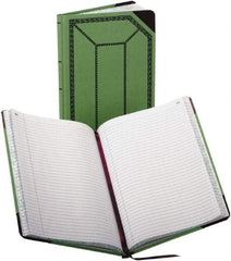 Boorum & Pease - 150 Sheet, 7-5/8 x 12-1/2", Record/Account Book - Green & Red - Benchmark Tooling