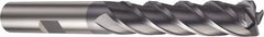 Sandvik Coromant - 5/8", 4 Flute, Solid Carbide, Corner Radius End Mill - 4-7/8" OAL, 37° Helix, Right Hand Flute, 63.5mm LOC, Right Hand Cut - Benchmark Tooling