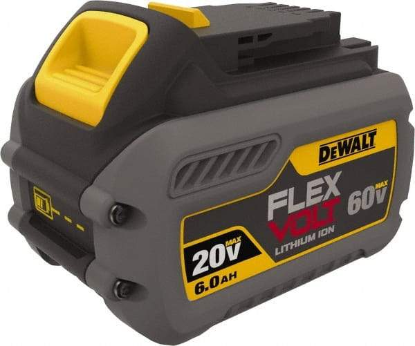 DeWALT - 60 Volt Lithium-Ion Power Tool Battery - 6 Ahr Capacity, 2 hr Charge Time, Series 20/60 FLEXVOLT - Benchmark Tooling