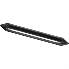 Made in USA - 1/4" Cut Diam, 1/4" Shank Diam, Cone Head Chipbreaker Cut Burr - Carbide, 3/16" LOC, 2" OAL - Benchmark Tooling