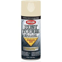 Krylon - Almond (Color), Gloss, Rust Proof Enamel Spray Paint - 25 Sq Ft per Can, 12 oz Container, Use on Wood, Metal - Benchmark Tooling