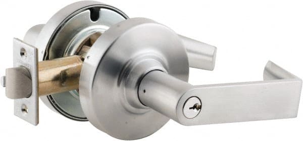 Schlage - Classroom Lever Lockset for 1-3/8 to 1-7/8" Thick Doors - Exact Industrial Supply