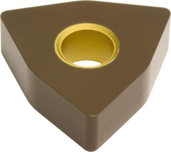 Hertel - WNMA434 1 Grade HC315T Carbide Turning Insert - Al2O3 Finish, 80° Trigon, 1/2" Inscr Circle, 3/16" Thick, 1/16" Corner Radius - Benchmark Tooling
