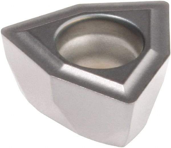 Kennametal - DFT05T308 GD Grade KCU40 Carbide Indexable Drill Insert - TiN/TiAlN Finish, Trigon, 8mm Inscribed Circle - Benchmark Tooling