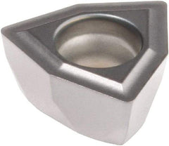 Kennametal - DFT05T308 GD Grade KCU40 Carbide Indexable Drill Insert - TiN/TiAlN Finish, Trigon, 8mm Inscribed Circle - Benchmark Tooling