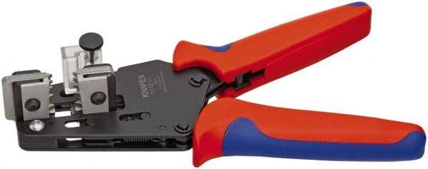 Knipex - 15 to 10 AWG Capacity Precision Wire Stripper - 7-1/2" OAL, Plastic Cushion Handle - Benchmark Tooling