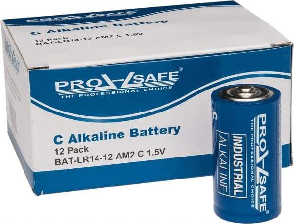 PRO-SAFE - Size C, Alkaline, Standard Battery - 1.5 Volts, Flat Terminal, LR14 - Benchmark Tooling