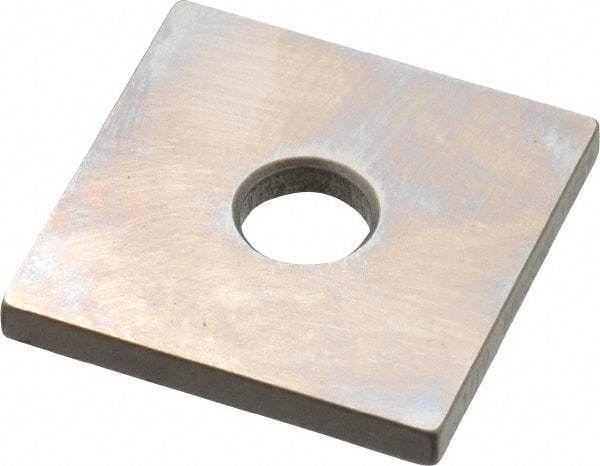 Mitutoyo - 0.109" Square Steel Gage Block - Accuracy Grade 0, Includes Certificate of Inspection - Benchmark Tooling