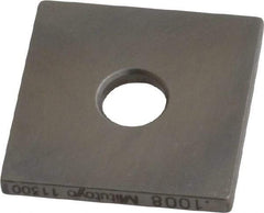 Mitutoyo - 0.1008" Square Steel Gage Block - Accuracy Grade 0, Includes Certificate of Inspection - Benchmark Tooling