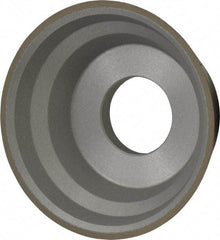 Norton - 3-3/4" Diam, 1-1/4" Hole Size, 1-1/2" Overall Thickness, 320 Grit, Type 11 Tool & Cutter Grinding Wheel - Extra Fine Grade, Diamond, R Hardness, Resinoid Bond - Benchmark Tooling