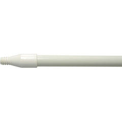 60″ Fiberglass Handle, Threaded, 1″ Diameter, White, Food Service - Benchmark Tooling