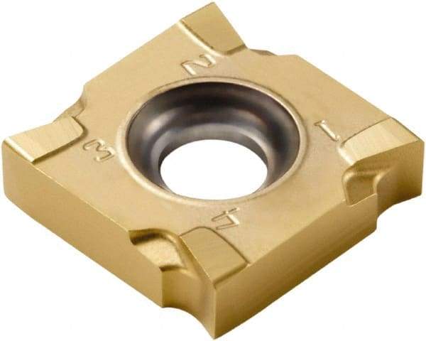 Seco - SNHQ110316 M07 Grade F40M Carbide Milling Insert - TiAlN/TiN Finish, 0.107" Thick, 0.433" Inscribed Circle, 1/16" Corner Radius - Benchmark Tooling
