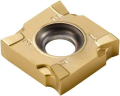 Seco - SNHQ110316 M07 Grade F40M Carbide Milling Insert - TiAlN/TiN Finish, 0.107" Thick, 0.433" Inscribed Circle, 1/16" Corner Radius - Benchmark Tooling