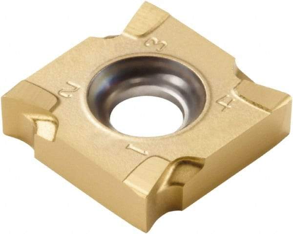 Seco - SNHQ120716 M07 Grade F40M Carbide Milling Insert - TiAlN/TiN Finish, 0.277" Thick, 1/2" Inscribed Circle, 1/16" Corner Radius - Benchmark Tooling