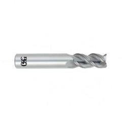 9/16 Dia. x 3-1/2 Overall Length 3-Flute Square End Solid Carbide SE End Mill-Round Shank-Center Cutting-Uncoated - Benchmark Tooling