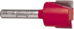Freud - 3/4" Cut Diam, 1/2" Length of Cut, 0 Flute Mortising Edge Profile Router Bit - Carbide-Tipped, 1/4" Shank Diam, 2" OAL, Proprietary Coating - Benchmark Tooling