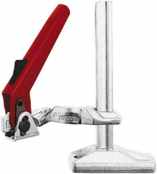 Bessey - 1,650 Lb Holding Capacity, 8" Max Opening Capacity, 1,650 Lb Clamping Pressure, Manual Hold Down Clamp - 6-1/2" Arm Length, 9" Clamp Length, 1-15/16" Clamp Width, 10-5/8" Clamp Height, Mounting Holes, Steel - Benchmark Tooling