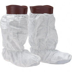 Dupont - Size XL, Tyvek IsoClean, PVC Boot Cover - White, Non-Chemical Resistant - Benchmark Tooling