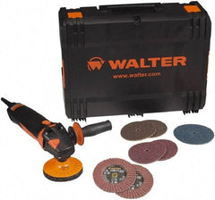 WALTER Surface Technologies - 4-1/2" Pad Diam, 2,000 to 7,000 RPM, 13.5 Amp, Handheld Electric Polisher - 120 Volt - Benchmark Tooling