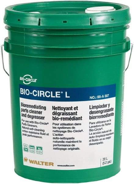 Bio-Circle - 5.3 Gal Bucket Parts Washer Fluid - Water-Based - Benchmark Tooling