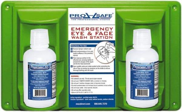 PRO-SAFE - 16 oz, Disposable Eyewash Double Station - Approved by FDA - Benchmark Tooling