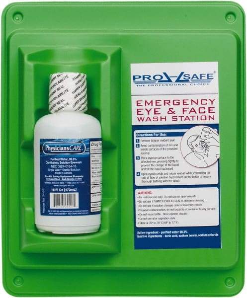 PRO-SAFE - 16 oz, Disposable Eyewash Single Station - Approved by FDA - Benchmark Tooling