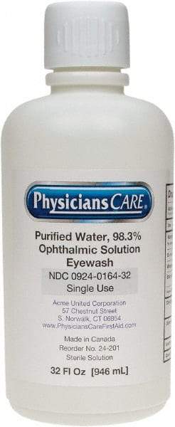 PRO-SAFE - 32 oz, Disposable Eyewash Single Refill Station - Approved by FDA - Benchmark Tooling