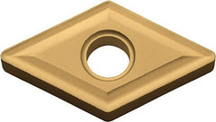 Kyocera - DNMG432 Grade PV7005 Cermet Turning Insert - TiC/TiN (Megacoat) Finish, 55° Diamond, 1/2" Inscr Circle, 3/16" Thick, 1/32" Corner Radius - Benchmark Tooling