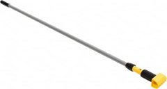 Rubbermaid - 60" Standard Aluminum Clamp Jaw Mop Handle - 5" Mop Head Band, Plastic Connector, Use with Wet Mops - Benchmark Tooling