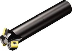 Sandvik Coromant - 12mm Cut Diam, 16mm Arbor Hole, 5.47mm Max Depth of Cut, 45° Indexable Chamfer & Angle Face Mill - 1 Insert, 495-09T3M-XL Insert, Right Hand Cut, Through Coolant, Series CoroMill 495 - Benchmark Tooling