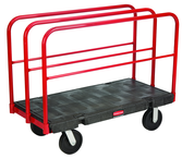 Sheet & Panel Truck 24 x 48 - Removable 27" high vertical frames - Duramold™ -- 2 fixed, 2 swivel casters - Benchmark Tooling